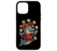 Dolphin Jester Juggling Seashells Case for iPhone 12 mini