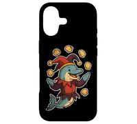 Dolphin Jester Juggling Seashells Case for iPhone 17