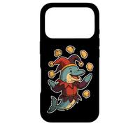 Dolphin Jester Juggling Seashells Case for iPhone 17 Pro