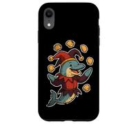 Dolphin Jester Juggling Seashells Case for iPhone XR