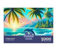 Dolphin Jigsaw for Adults 1000 Challenging Puzzles Puzzle Game for The Whole for Women Gifts for Men A Unique100% Recvcled Cardboard52x38cm/1000pcs
