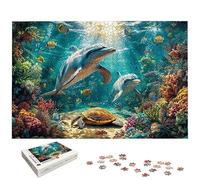 Dolphin Jigsaw Puzzles for Adults 3000, 3000 Piece Jigsaw Puzzles for Adults, Landscape Jigsaws with Exquisite Packaging Box, Impossible Puzzle for Home Decor, Gifts for Women, Gifts for Men, -6777