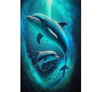 Dolphin Jigsaw Puzzles for Adults 500 Challenging & Brainteasing Adults Jigsaws Puzzle Puzzle Games Jigsaw Puzzle 500 Pieces