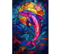 Dolphin Jigsaw Puzzles for Adults 500 Pieces Educational Toys Challenging Game 500 Piece Puzzles for Adults for The Whole for Women Gifts for Men