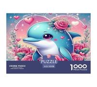 Dolphin Jigsaws Puzzles for Adults 1000 Piece Cute Animals Educational Games Beautiful Decoration Puzzle 52x38cm/1000pcs