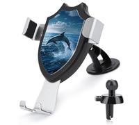 Dolphin Jumping Out of The Ocean Car Phone Holder Rotatable Mount Dashboard Windshield Air Vent Accessories