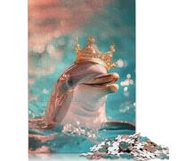Dolphin King Puzzle for Adults And Teenagers 500 Pieces Puzzle for Adults For Family Fun & Game Night 500pcs (52x38cm)