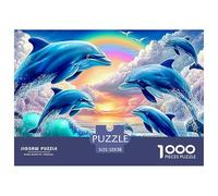 Dolphin LeapMassive 1000-Piece Jigsaw Puzzles for Adults A Vast Expanse of 1000 Impossible-Hard-Difficult Challenging Puzzle Game Pieces - A Gift of Unparalleled Depth for Adults And Young Adults 12+