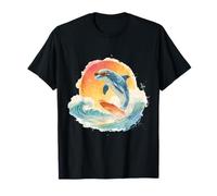 Dolphin Lover Graphic Motif Ocean Sea Dolphin Animal T-Shirt