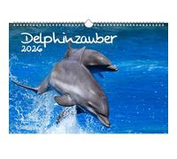 Dolphin Magic DIN A3 Calendar for 2026 Dolphin Gift Set Contents: 1 x Calendar, 1 x Christmas Pendant, 1 x Greeting Tag (3 Pieces)