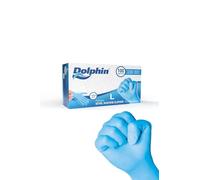 Dolphin Market Disposable Nitrile Gloves Blue, Powder Free (L) Pack of 100