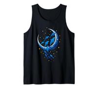 Dolphin Moon Cool Ocean Animal Lover Marine Life Tank Top