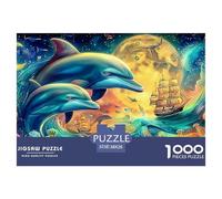 Dolphin Mythic Jigsaw Puzzles for Adults Featuring 1000 Advanced, ‘Near-Impossible’ Difficulty Challenging Puzzle Games for Both Women And Men - These Mythic Jigsaw Puzzles Are Crafted for Adul