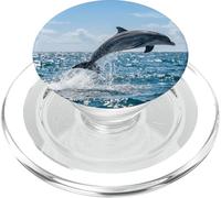 Dolphin Ocean Jumping Waves Marine Wildlife Scene Design PopSockets PopGrip for MagSafe