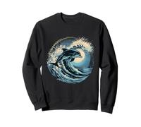 Dolphin Ocean Sea Dolphin Sea Ocean Animal Watercolor Sweatshirt