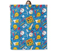 Dolphin Ocean Throw Blanket for Girls Boys Kids Adults, 50x60 in, Cozy Flannel Blanket for Bedroom, Camping, Couch, Room Decor, Fuzzy Warm Soft Gifts Colorful Drawing and Painting