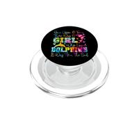 Dolphin Once Upon A Time There Was A Girl Who Loved Dolphins PopSockets PopGrip for MagSafe