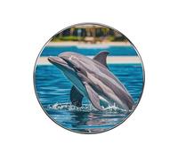 Dolphin Out of Water Fridge Magnets, Strong Flat Refrigerator Magnets for Kitchen & Office, Decorative Refrigerator Magnet for Fridge, Whiteboard, Metal Surfaces, 2 Inch