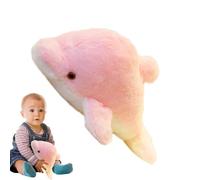 Dolphin Plush - Touch Activated Lights Plush Toy | Luminous Dolphin, Soft Cotton Toy, Colourful LED Animal Decoration, Bedroom Ambiance and Relaxing Comfort A