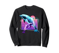 Dolphin Sea Life Retro Wave Ocean Animal Sweatshirt