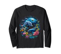 Dolphin Sea Life Save the Ocean Marine Biology Aquarium Long Sleeve T-Shirt