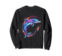 Dolphin Sea Ocean Animal Ocean Sea Dolphin Watercolor Sweatshirt