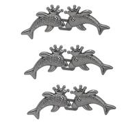 Dolphin Shape Fastening Buckle Metal Buttons Jeans Tighten Waist Buckle Disassembly Not Sewing for Clothing Metal Replacement for Loose