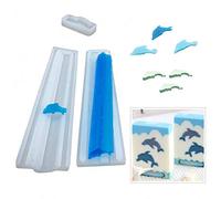 Dolphin Shaped Long Tube Silicone Mold Dolphin Column Chocolate Candy Mold Handmade Candle Mold Embed Soap Making Supplies