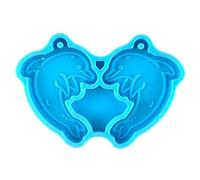 Dolphin Silicone Resin Mold Valentines Epoxy Casting for Pendant Jewelry Making Keychain Mold Molds for Soap Dish