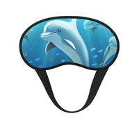 Dolphin Sleep Mask for Side Sleeper, Blackout Eye Mask for Women Men, Zero Pressure Sleeping Masks Soft Breathable Eye Cover Comfortable Blindfold Eyeshade for Night Sleep