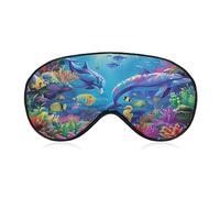 Dolphin Sleep Mask Soft Eye Mask Eye Cover Eyeshade Blindfold with Adjustable Strap