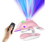Dolphin Star Projector for Kids, Galaxy Projector for Bedroom, Pink Room Decor,Capybara Night Light, Gifts for Kids, Adults, Christmas, Birthday. (Pink)