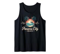 Dolphin Summer Tropical Heartbeat Panama City Beach Florida Tank Top