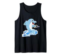 Dolphin Swimming Water ski Summer Tank Top