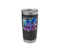 Dolphin This is My Human Costume I'm Really A Dolphin Stainless Steel Insulated Tumbler