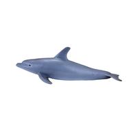 Dolphin Toy Figure Realistic Grey Plastic 13x13x4.5cm Ocean Animal Model Cute XL