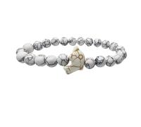Dolphin Tracking Bracelet Handmade Natural Stone Beaded Bracelet Animal Elastic Stretch Bracelet Friendship Jewelry for Women Men Friend, Adjustable, Stone, no gemstone