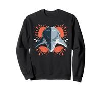 Dolphin Tshirt Men Women Orange Animal School Sport Fan Sweatshirt