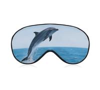 Dolphin Underwater Sleep Mask for Women Men, Breathable Soft Sleeping Mask Adjustable Eye Cover Light Blocking Eye Masks for Travel, Home, Office, Nap, Flights