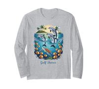 Dolphin Vacation City Gulf Shores Beach Destination Long Sleeve T-Shirt
