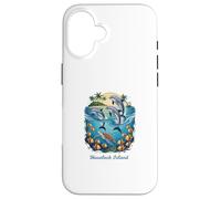 Dolphin Vacation City Havelock Island Beach Destination Case for iPhone 16
