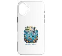 Dolphin Vacation City Havelock Island Beach Destination Case for iPhone 16 Plus