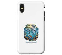 Dolphin Vacation City Havelock Island Beach Destination Case for iPhone X/XS