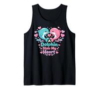 Dolphin Valentines Day A Dolphin Stole My Heart Tank Top