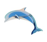 Dolphin wall decoration Light blue one size