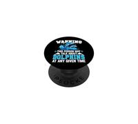 Dolphin Warning This Person May Talk About Dolphins At Any PopSockets Adhesive PopGrip
