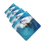 Dolphin with a Smile Car Air Freshener Cards for Women Men 4 Pack Cute Car Accessories Long Lasting Scent Car Diffuser Hanging Auto Aromatherapy Tablets Car Fresheners Gifts