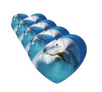 Dolphin with a Smile Car Air Freshener Cards for Women Men 4 Pack Cute Car Accessories Long Lasting Scent Car Diffuser Hanging Auto Aromatherapy Tablets Car Fresheners Gifts