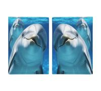 Dolphin with A Smile Passport Protector Slim Passport Holder for Travel Essentials Compact Passport Sleeve Lightweight Wallet for Travel, style, 20.3x13.8cm