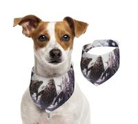 Dolphin Wolf Dog Bandanas-Washable Dog Kerchief for Small to Large Pet Scarf for Girl Or Boy, Pet Accessories